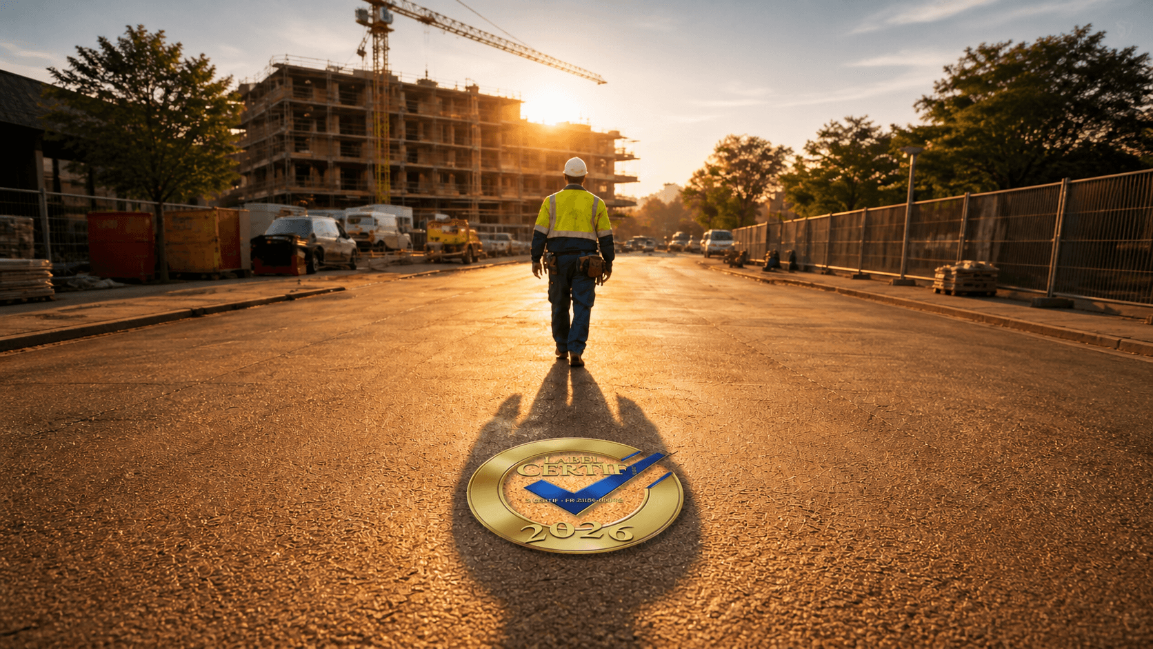 Professionnel avançant vers le label CERTIF